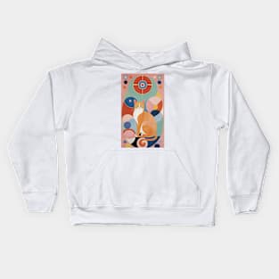 Feline Fantasia: A Tribute to Hilma af Klint Kids Hoodie